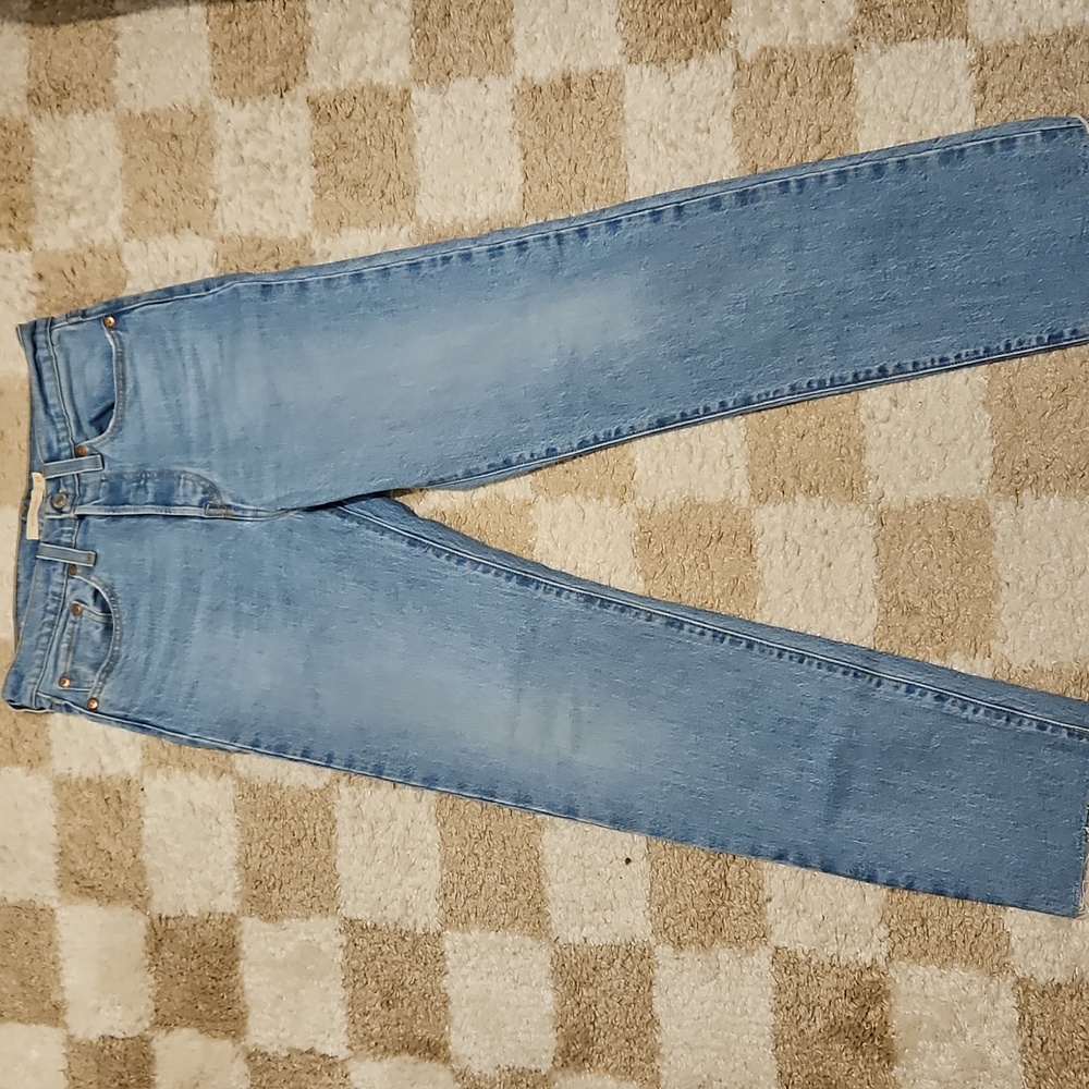 Levi's Premium Blue Wedgie Straight Denim Jeans Size 27